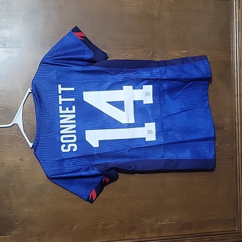 EMILY SONNETT USWNT USA #14 NIKE FIFA WORLD CUP SOCCER JERSEY NWT SMALL
